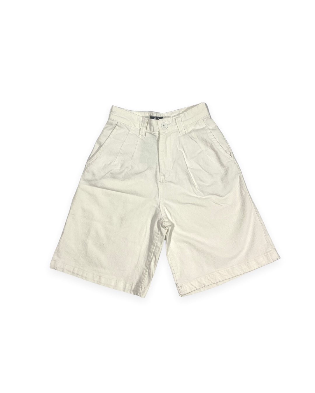 Vineca Pleated Shorts (White)