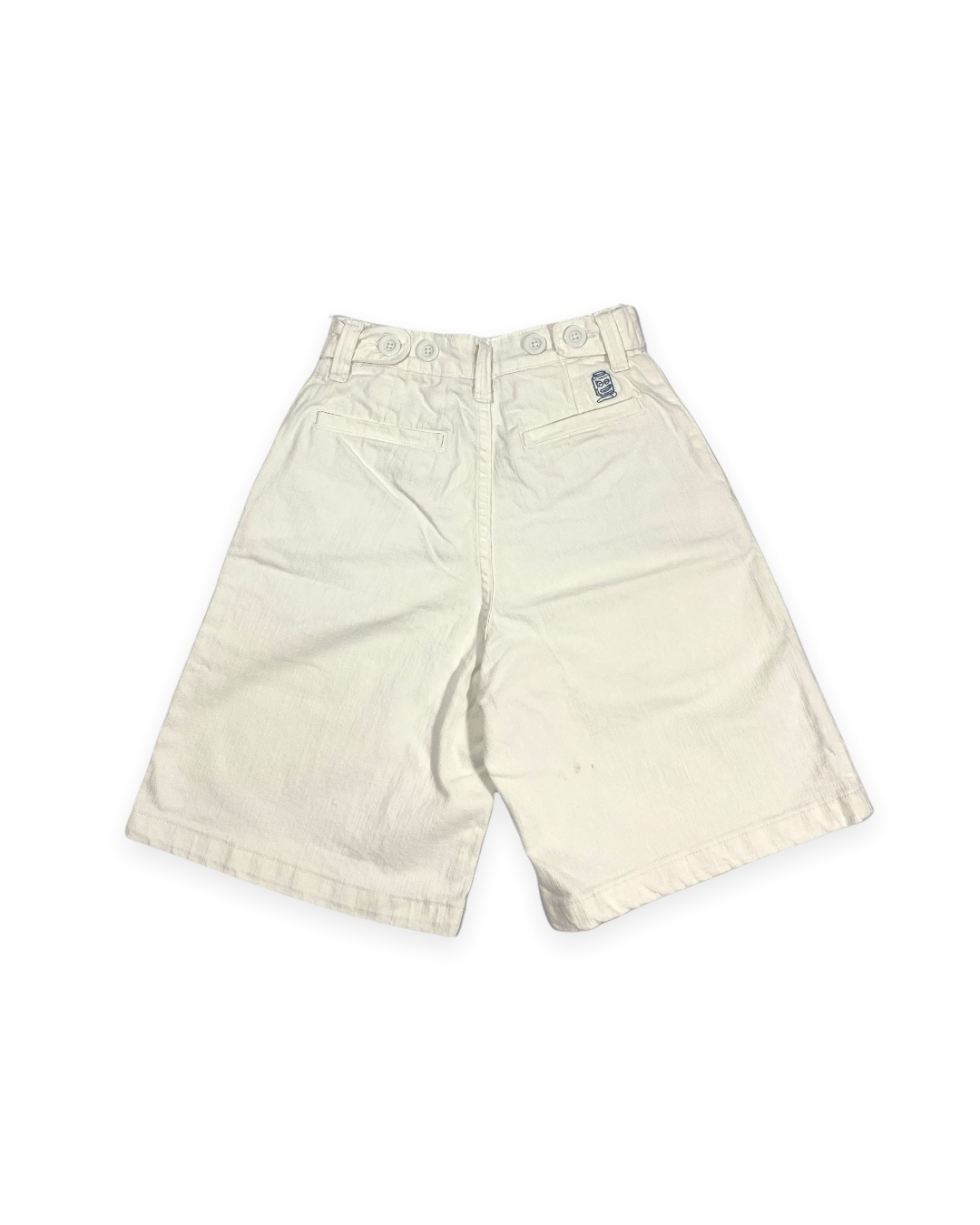 Vineca Pleated Shorts (White)