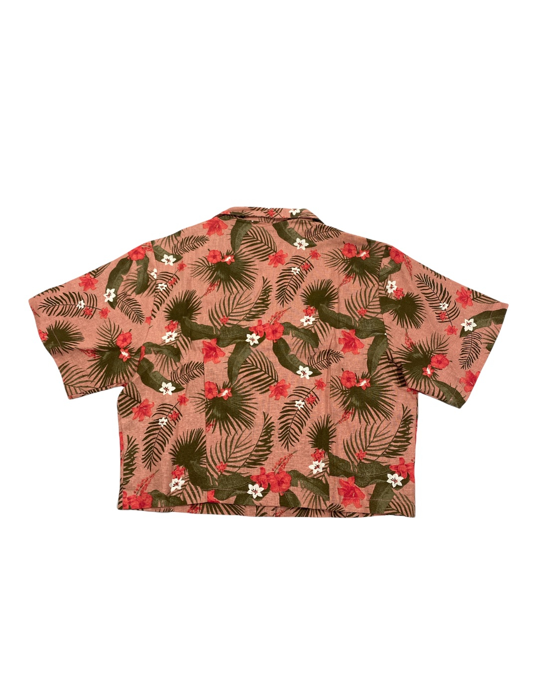 Button Up Crop Top in Tropicana