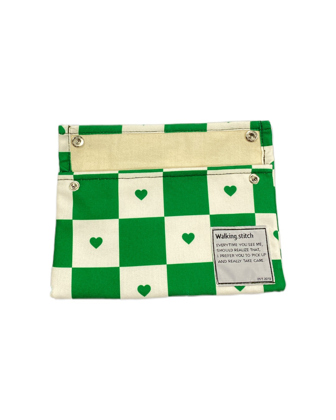 Clutch bag Heart Green