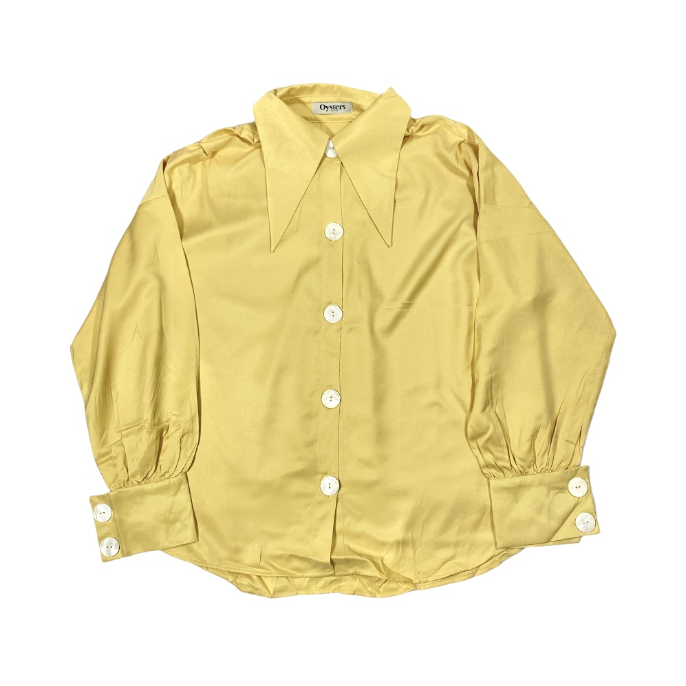 Retro Collar Shirt (Light Yellow)