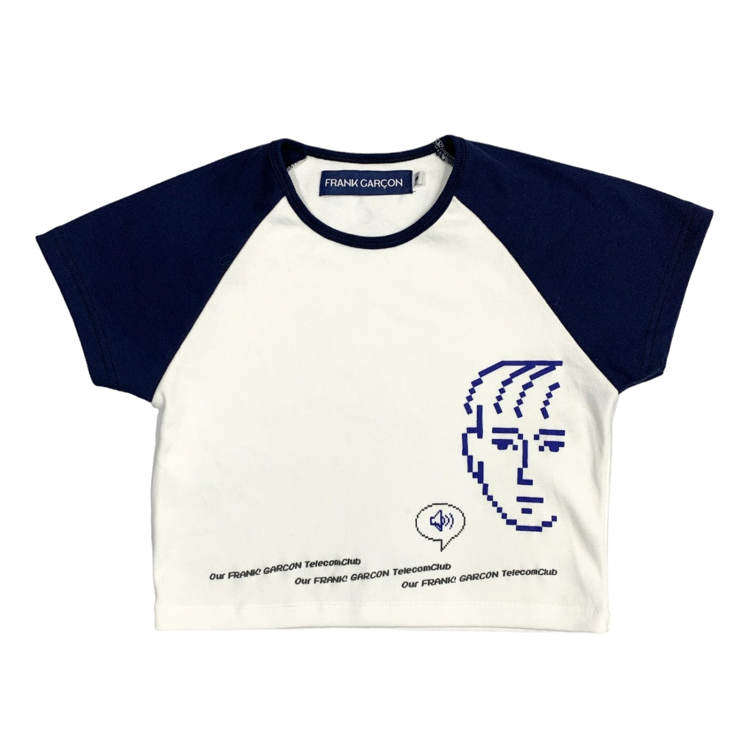 Boy In Luv Baby Tee (White/Blue)