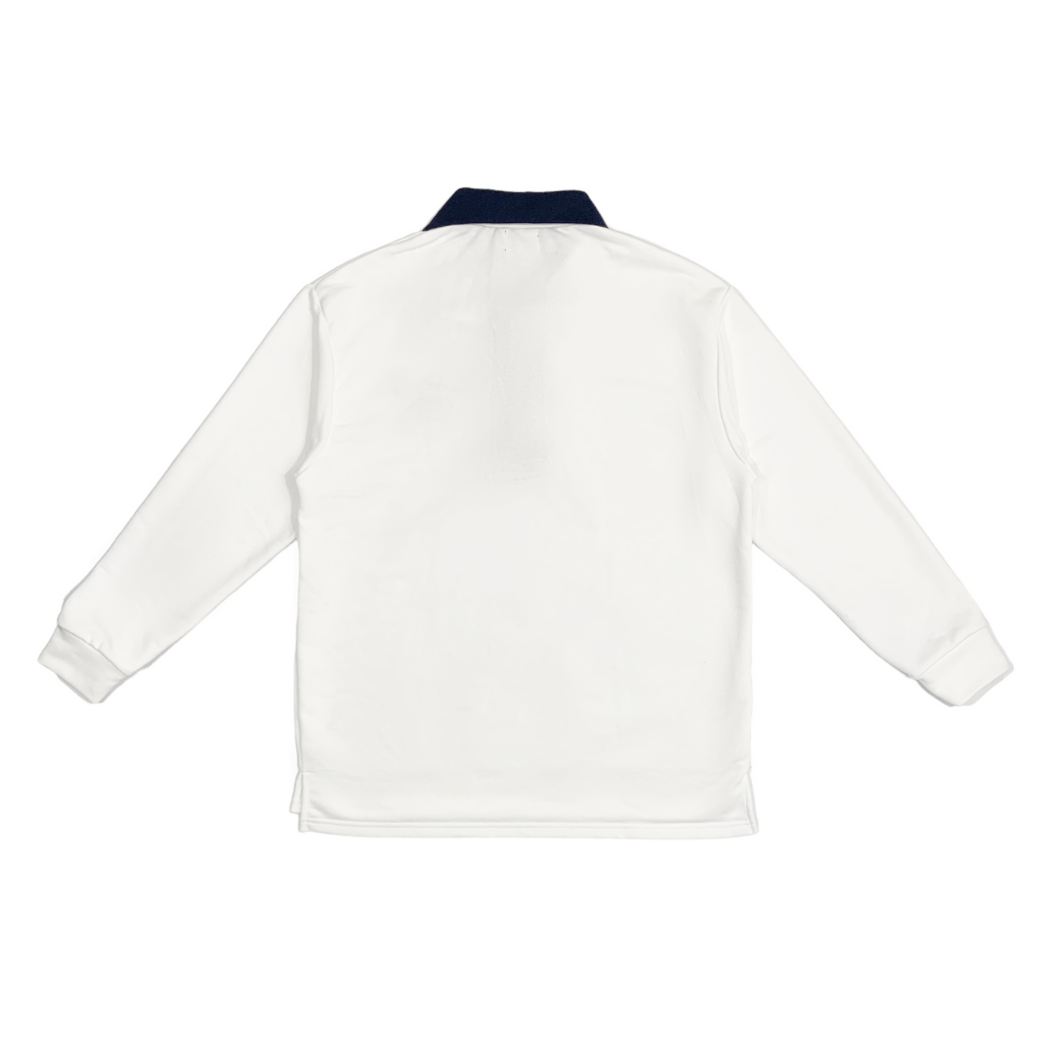 Frank! Club Polo Sweatshirt (White / Navy)