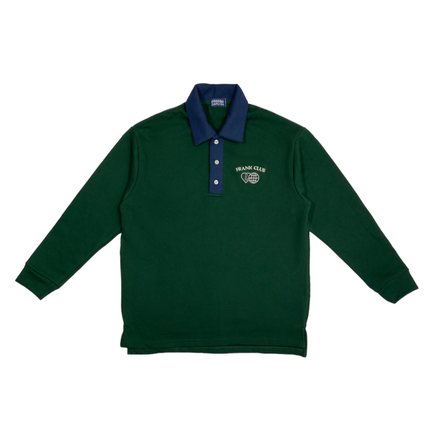 Frank! Club Polo Sweatshirt (Green / Navy)