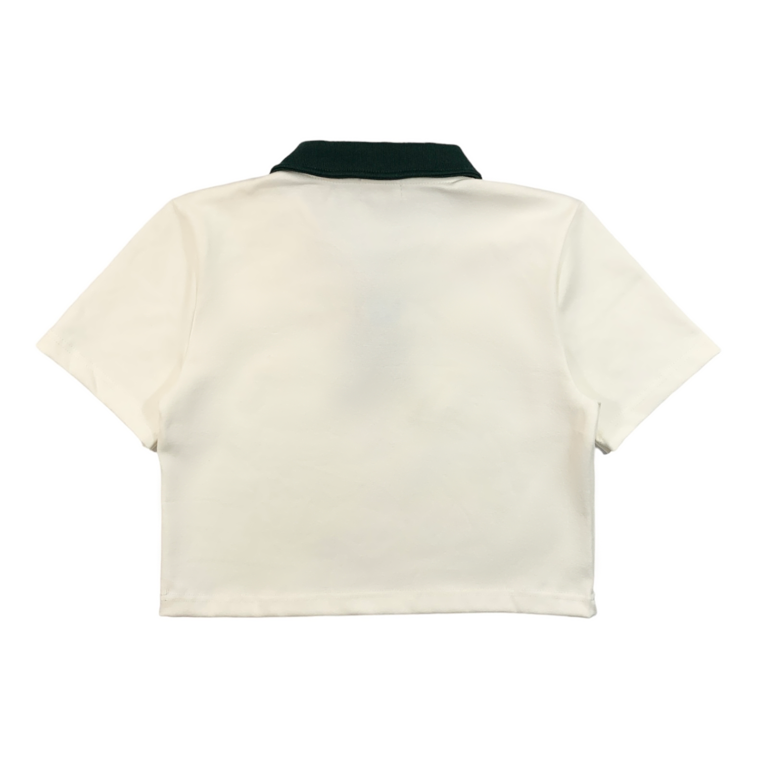 Christina Crop Polo Shirt (White)