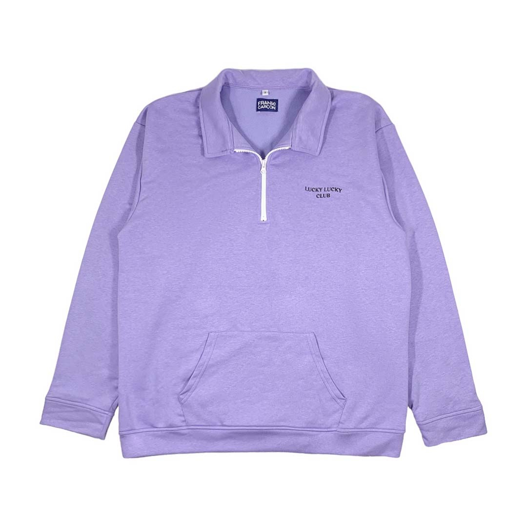 Life is Short Polo Sweatshirt (Purple)