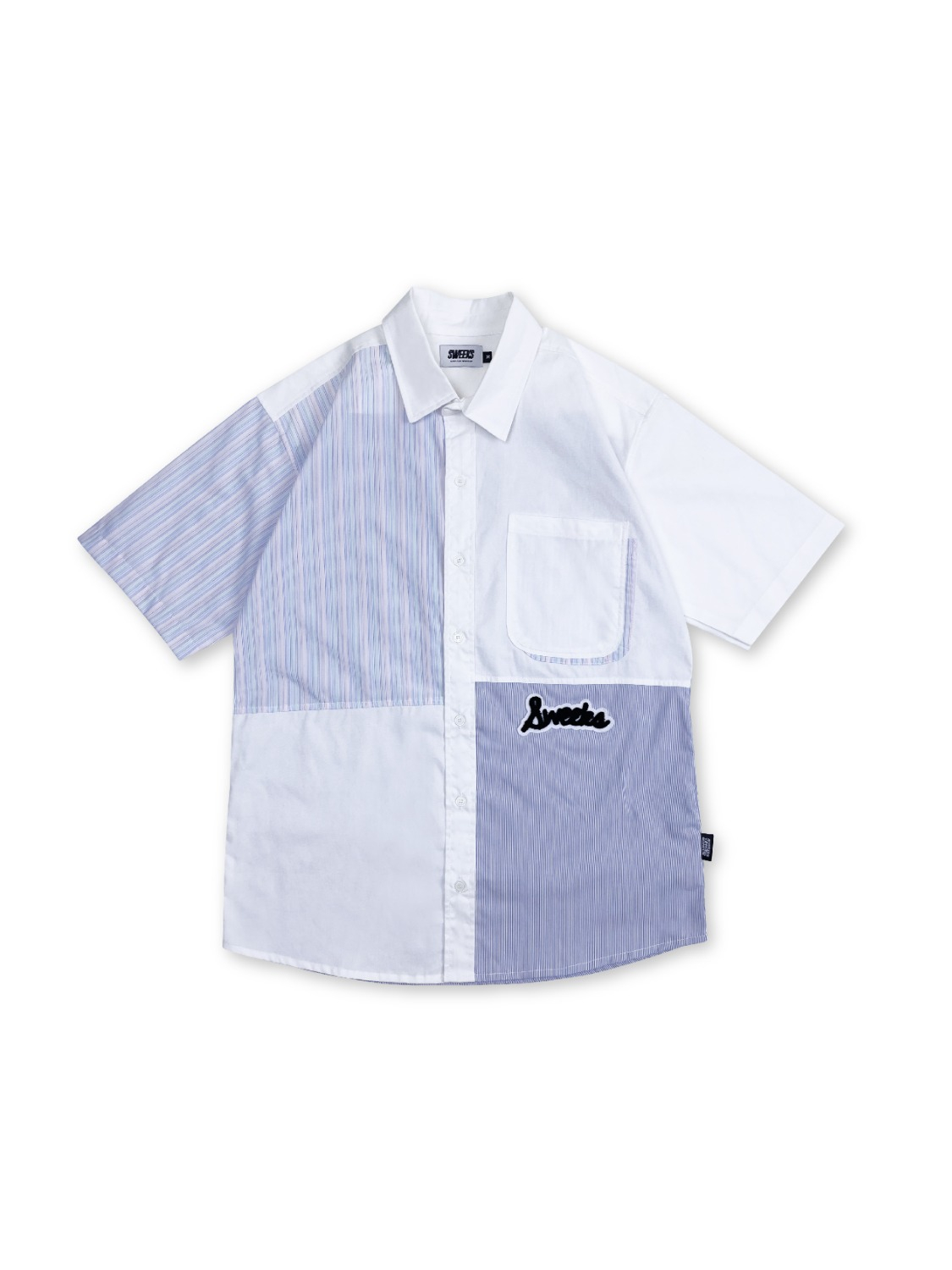 SW Striped Mixed S/S Shirt (Multicolor)