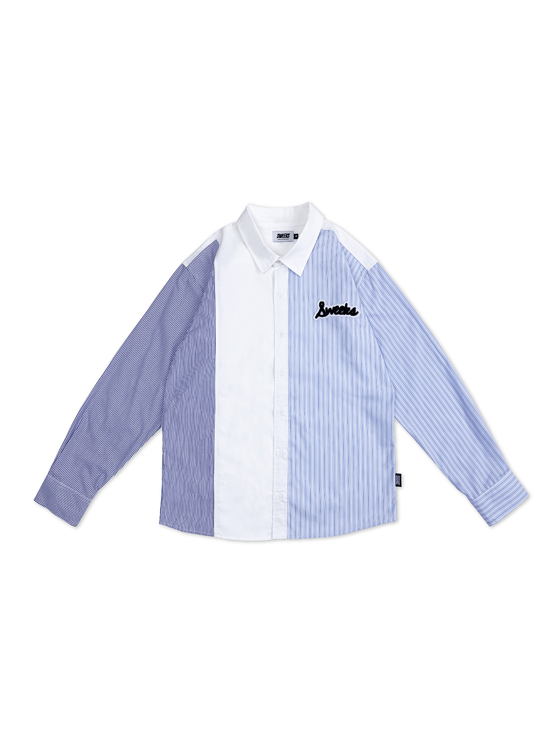 SW Striped Mixed L/S Shirt (Ocean)