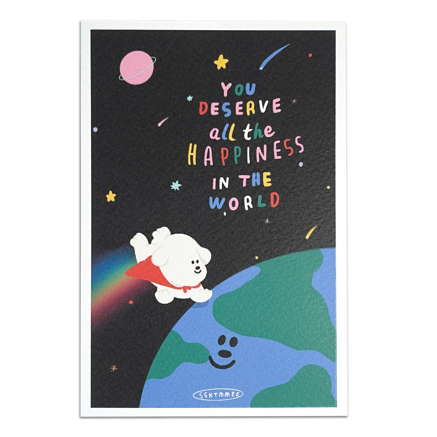 Texture Postcard - All The Happiness