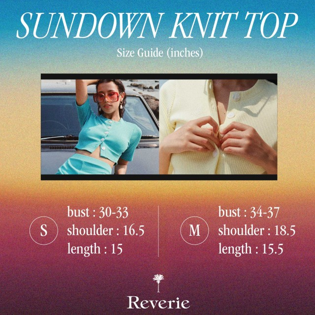 Sundown Knit Top (Yellow)